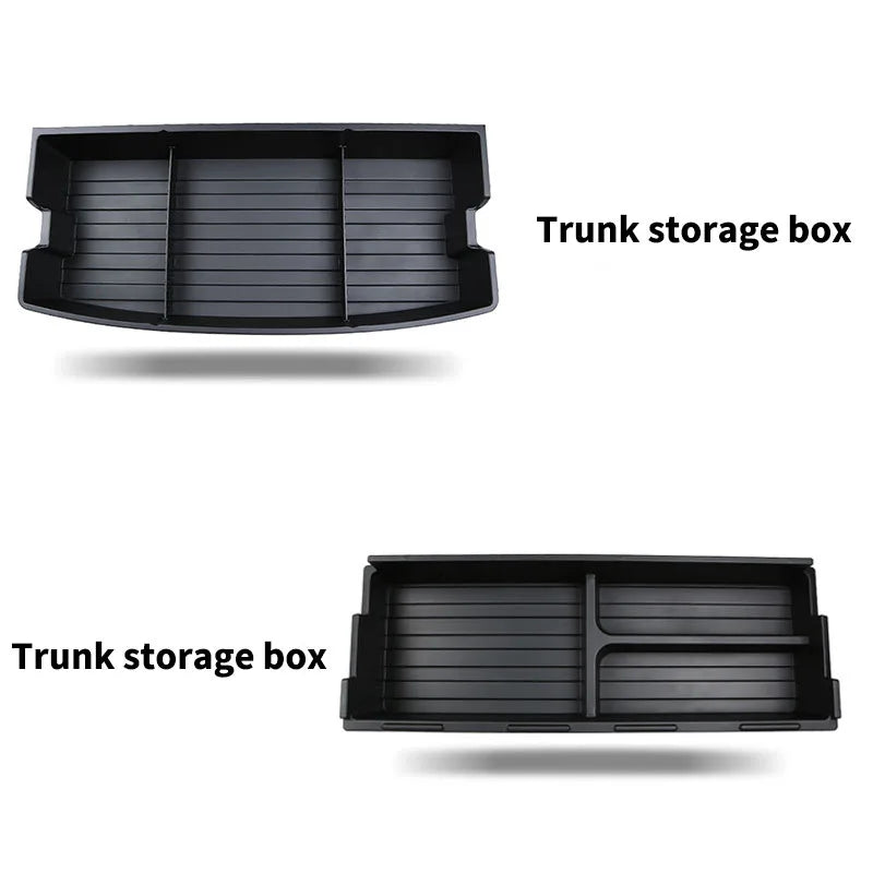 Pour BYD Yuan Plus ATTO 3 coffre de voiture stockage avec couvercle coffre déflecteur boîte de remplissage boîte de rangement Invisible accessoires de Modification de voiture
