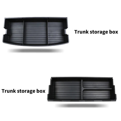 Pour BYD Yuan Plus ATTO 3 coffre de voiture stockage avec couvercle coffre déflecteur boîte de remplissage boîte de rangement Invisible accessoires de Modification de voiture