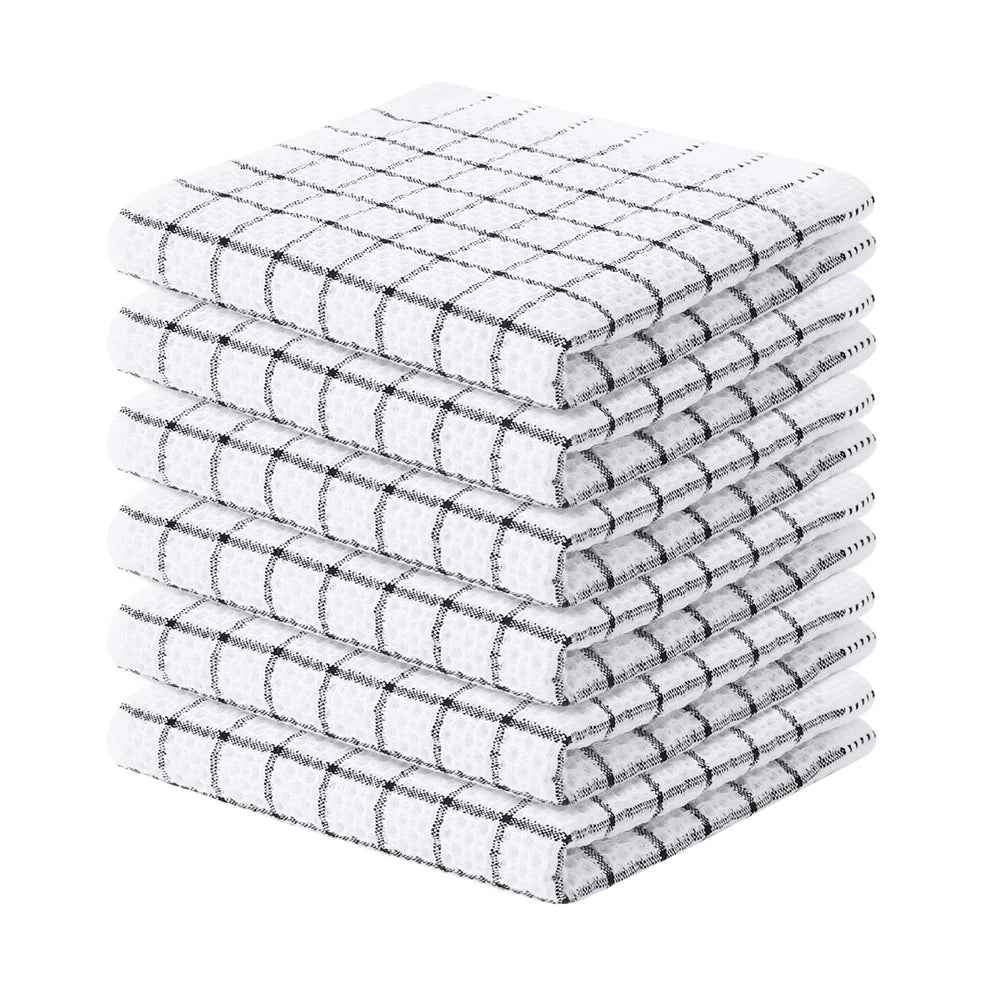 Homaxy 100% coton serviette de cuisine torchon doux Super absorbant chiffons de cuisine nettoyage à domicile serviette à récurer lavage de la vaisselle tissu