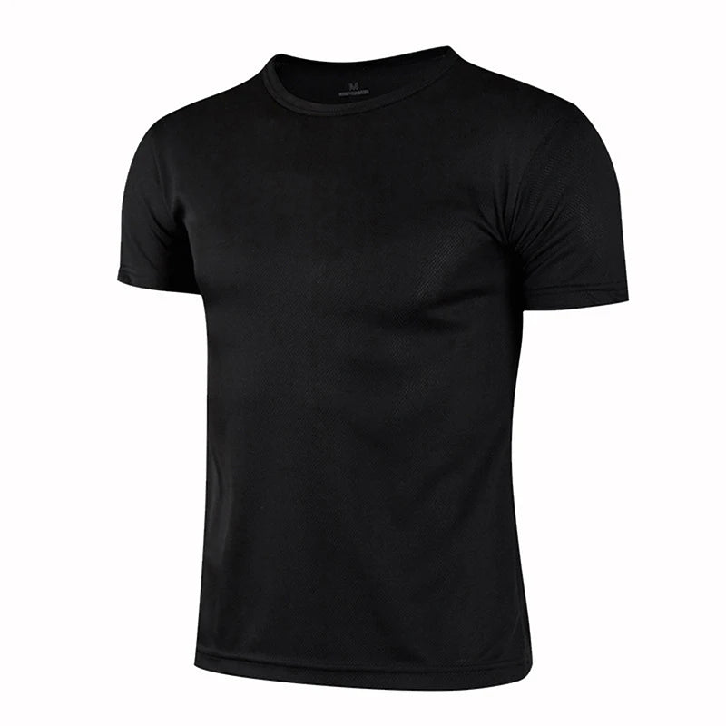 T-shirt de sport à manches courtes à séchage rapide pour hommes et femmes, maillot de gym, chemise de fitness, t-shirt de course, vêtements de sport respirants pour adolescents
