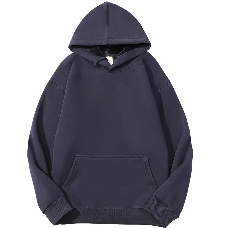 Sweat-shirt à capuche pour hommes, personnalisé avec votre Logo de marque, en coton lourd de haute qualité, pour bricolage, vêtements d'équipe, automne et hiver