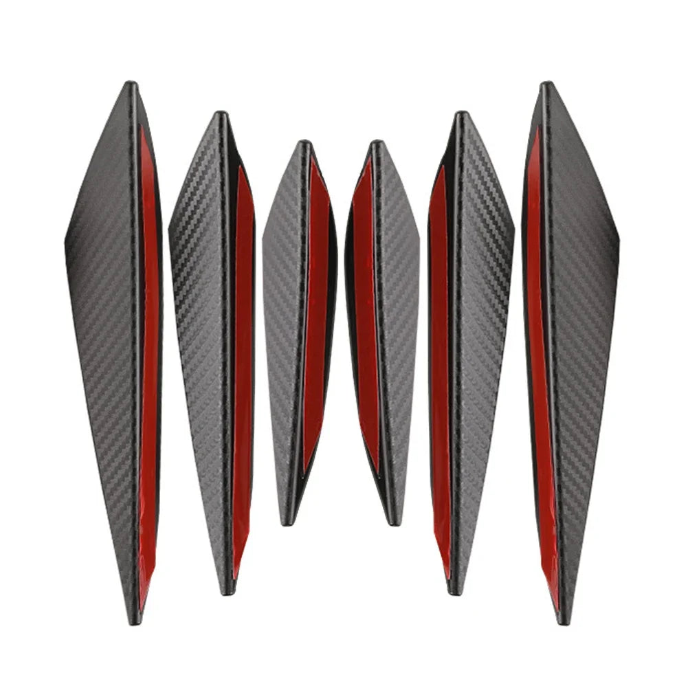 4/6 pièces voiture pare-chocs avant lèvre décoration diffuseur séparateur ailerons corps Spoiler Canards Valence menton voiture Tuning Canard décor