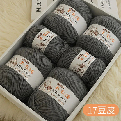 Fil de laine mélangé au Crochet de qualité supérieure, pour pull, écharpe, fil épais, 4 plis, 3 pièces x 100g = 300 grammes