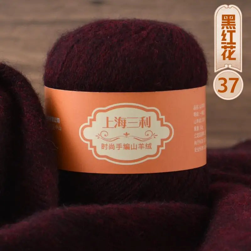 Fil de cachemire mongol chaud 100 g/ensemble, 3 plis, pour pull, gants, Crochet, écharpe à tricoter, fil de laine, doux pour la peau, uni, 100%