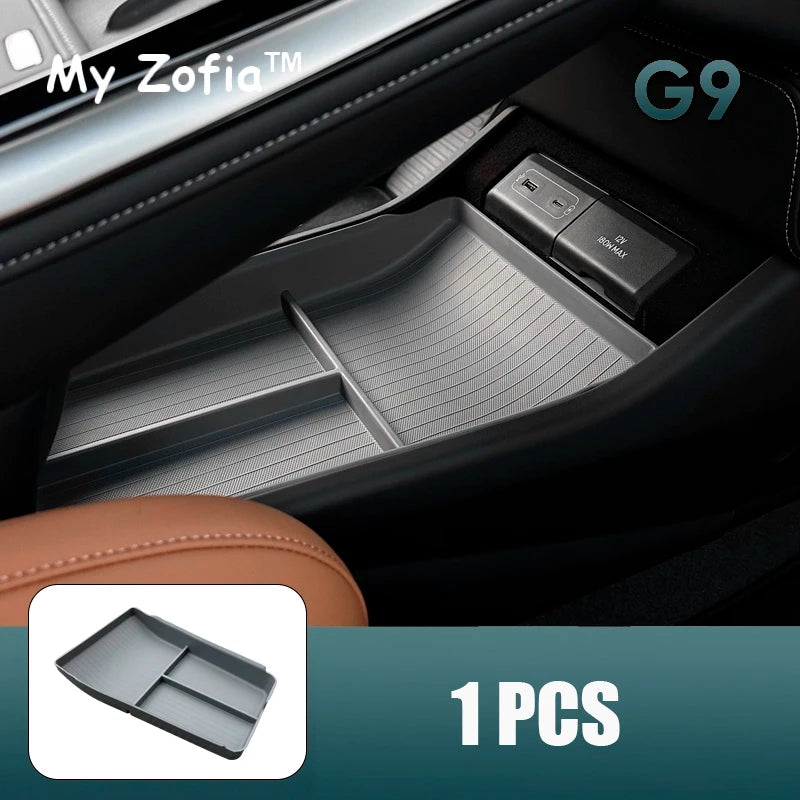 Boîte de rangement d'accoudoir de voiture pour Xpeng XiaoPeng G9, console centrale, évalué, conteneur, ABS, accessoires de coussin, 2023, 2024, 2025