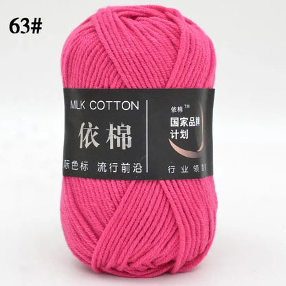 Nouveau 10 pièces série rose fil lait coton fil combinaison Crochet tricot fil ensemble pour bricolage à la main artisanat pull écharpe tricot