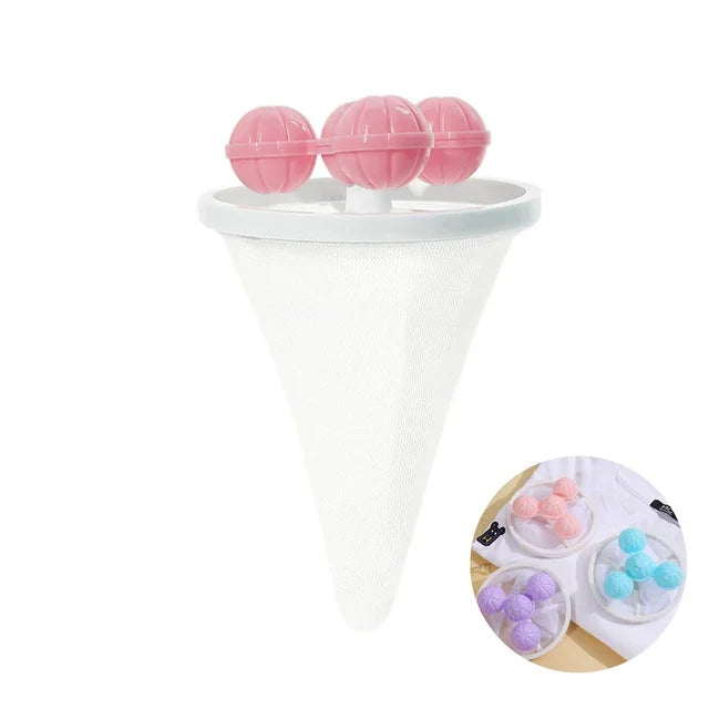 Sac filtrant réutilisable pour machine à laver, attrape-cheveux, peluches, poils d'animaux, vêtements, livres, outils, sac de collecte, boule à linge, D343