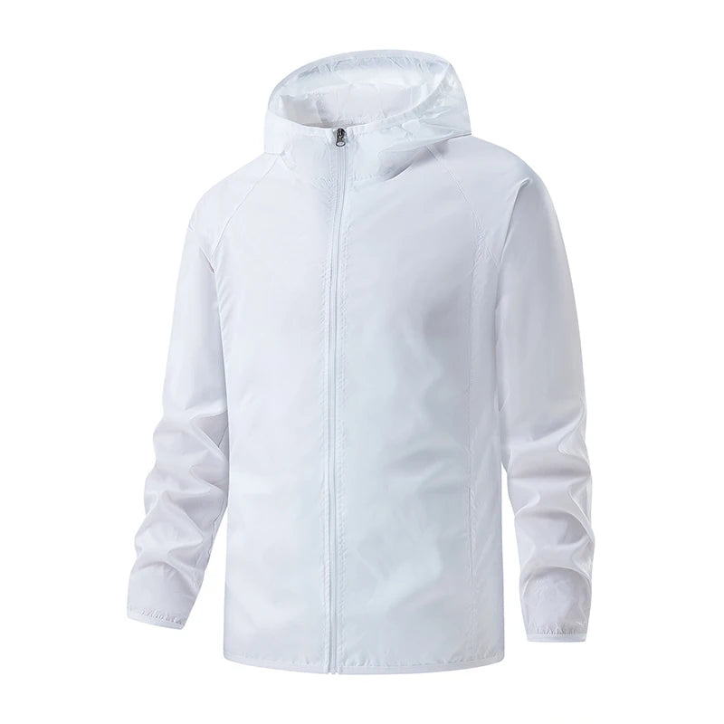 LNGXO-Vestes de randonnée imperméables pour hommes et femmes, coupe-vent de protection solaire, manteau de pluie d'escalade de camping, vêtements portables unisexes