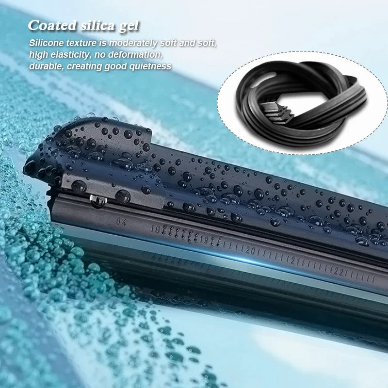 Lame d'essuie-glace de voiture pour BYD DENZA, protection du caoutchouc, 2 pièces