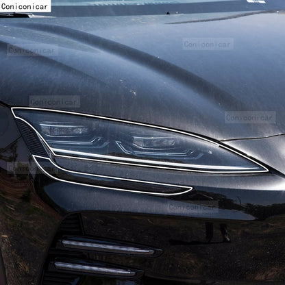 Film de protection transparent en TPU pour BYD Song Plus Champion Version, lumière de sauna extérieure de voiture, lampe avant, accessoires de lampe, 2023, 2024