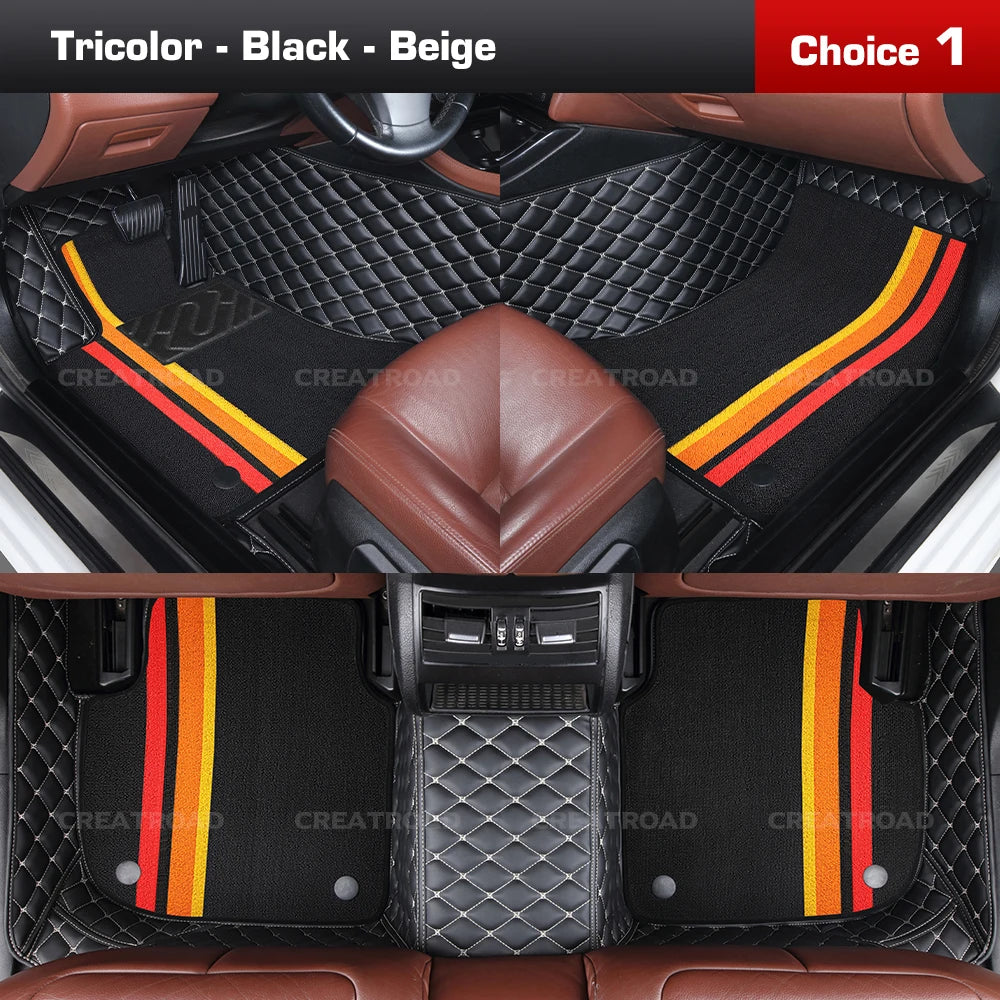 Tapis de sol de voiture Double couche, couverture de tapis automobile personnalisée, accessoires d'intérieur pour Xpeng G6/G9 2022 2023 2024 2025
