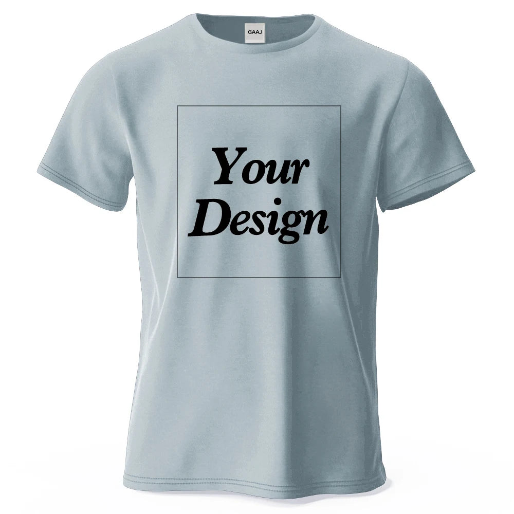 T-shirt personnalisé t-shirt personnalisé t-shirt personnalisé bricolage imprimer votre photo marque Logo texte hommes femmes 100% coton cadeau Premium