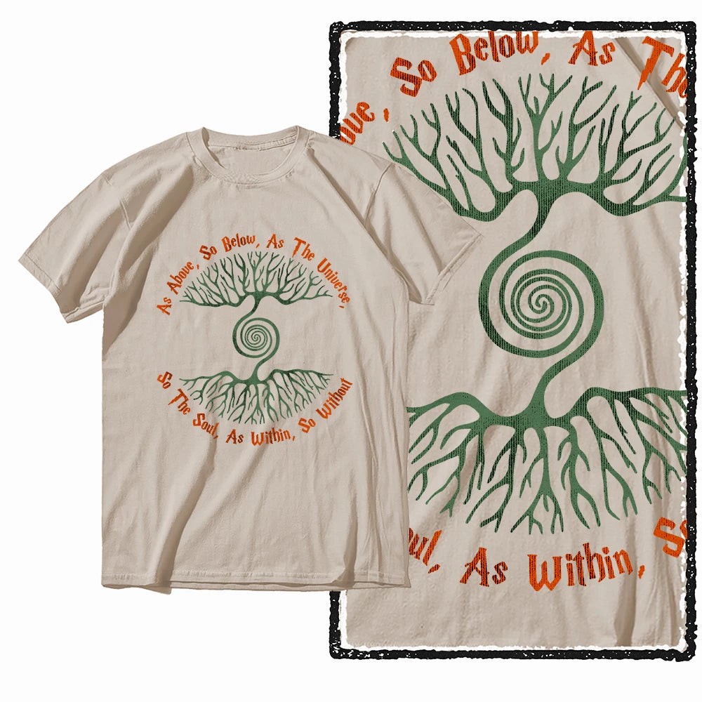 Coolmind MAX yggdrasil printed Exclusive graphic men T shirt 100% cotton big size streetwear men tshirt cool t-shirt tee shirts