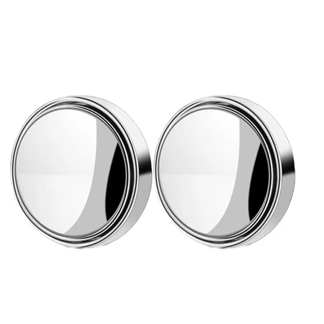 Rétroviseur Convexe à Cadre Rond pour Angle Mort, Accessoire de Voiture, Résistant à 360, Réglable et Transparent, 2 Pièces