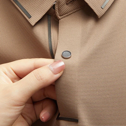 Polo sans couture pour hommes, T-shirt de luxe en tissu Cool, décontracté, Golf, coupe cintrée, col chemisier, nouvelle collection