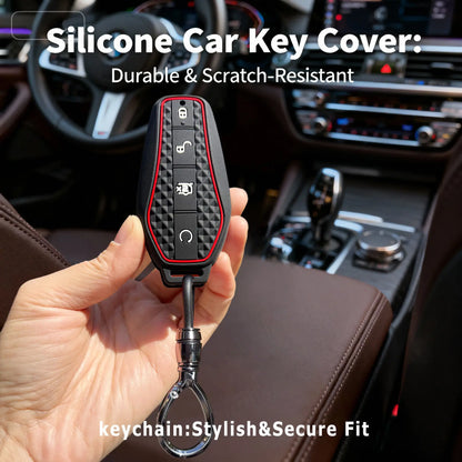 Pour BYD Sealion 7 Seal Song Plus Dolphin King Atto 3 Qin Plus Tang Destroyer E7 – Housse de clé de voiture, coque de protection, porte-clés, étui pour télécommande