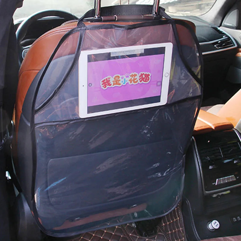 Coussinet Anti-saleté de voiture pour enfants, 1 pièce, housse de protection arrière de siège Auto, organisateur universel de siège arrière de voiture avec poches de rangement