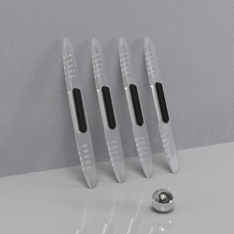 Bande Anti-collision pour bord de porte de voiture, 4 pièces, Airbag antistatique, protections latérales et bande de protection pour rétroviseur, moulures de style de voiture