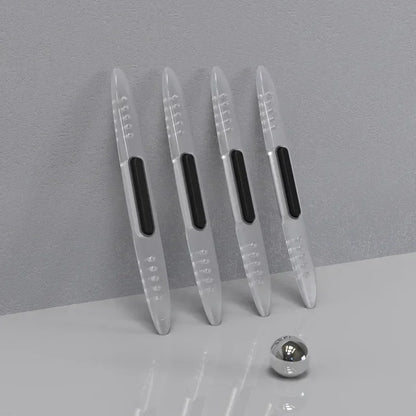 Bande Anti-collision pour bord de porte de voiture, 4 pièces, Airbag antistatique, protections latérales et bande de protection pour rétroviseur, moulures de style de voiture
