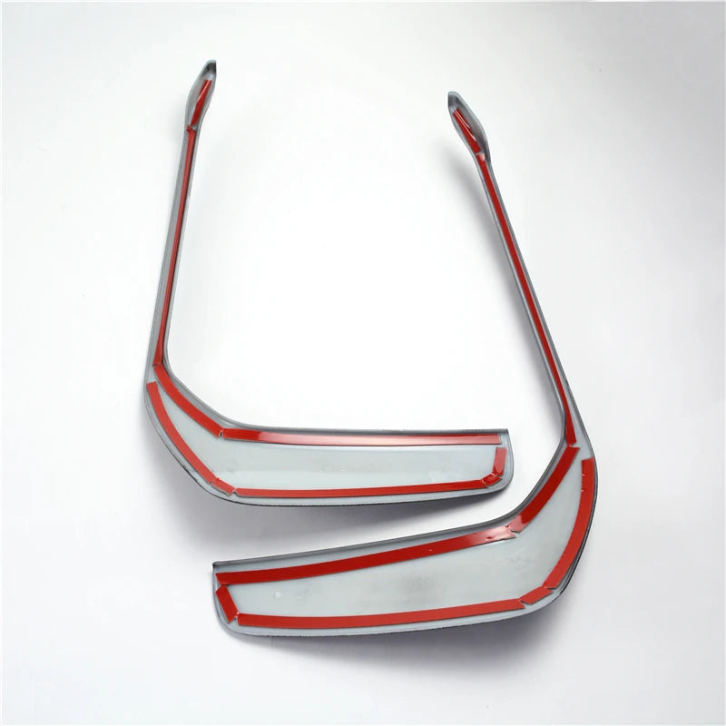 Autocollants de décoration pour phares antibrouillard avant de voiture, pour Audi A6 C8 19-21, couverture de cadre ABS chromé, accessoires extérieurs automobiles