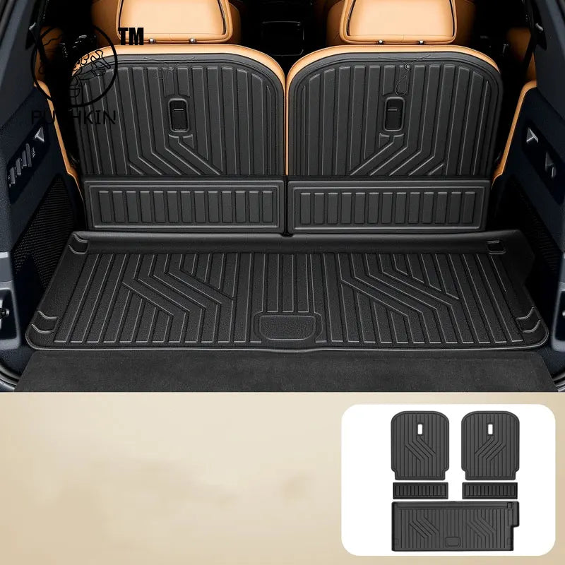 Tapis de protection pour dossier de siège arrière, tapis de coffre Anti-coup de pied, accessoires d'intérieur de voiture pour ZEEKR 9X 2025 2026