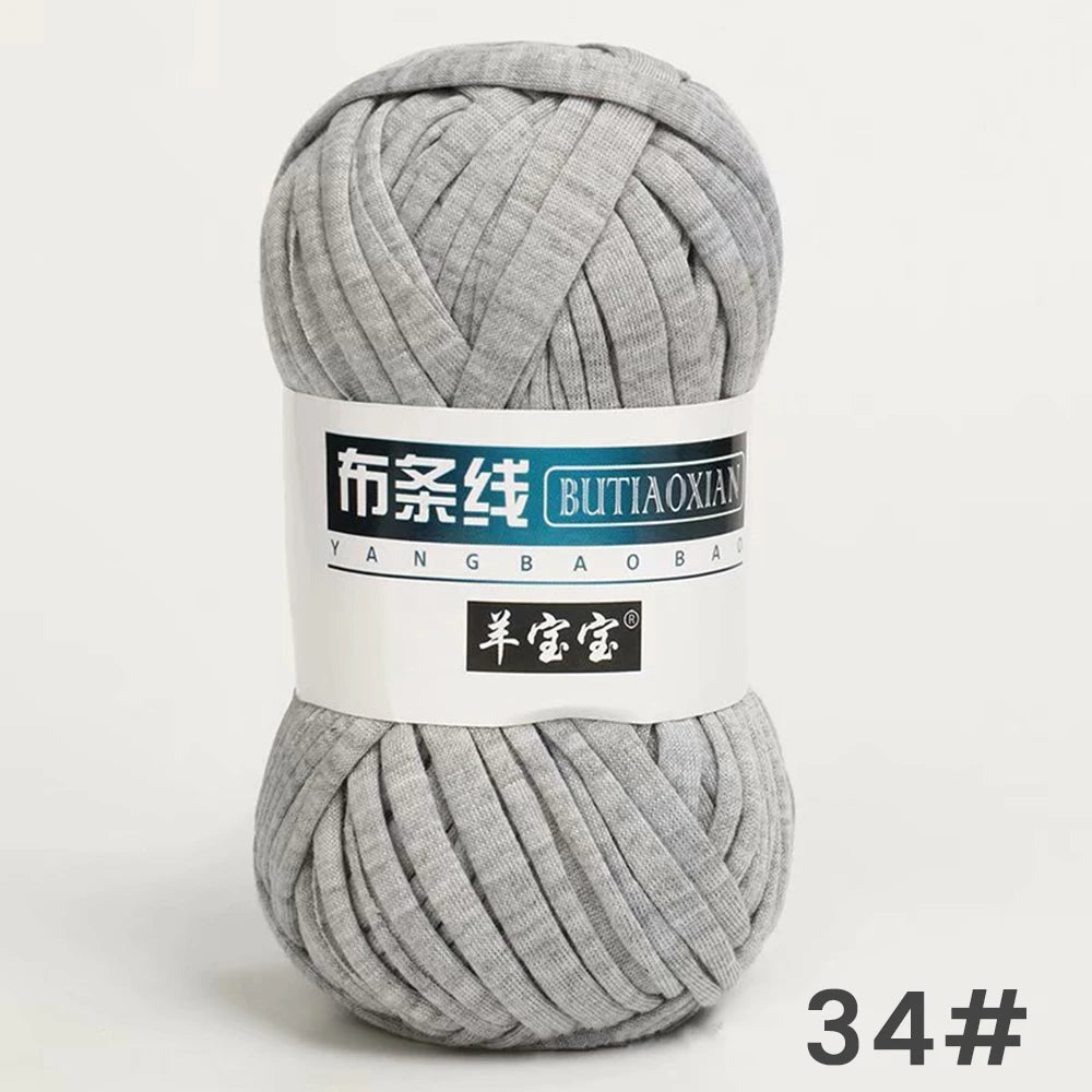 Fil épais de 100g, tissu coloré Super doux, bande de fil pour tricoter à la main, sac tissé, panier de tapis, matériel tricoté à la main, bricolage