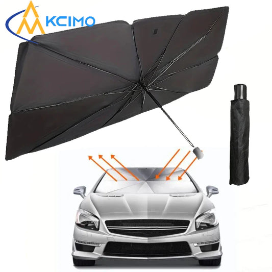 Pare-soleil pliable pour pare-brise avant de voiture, Protection UV/résistant à la chaleur, pare-soleil universel pour la Protection du tableau de bord