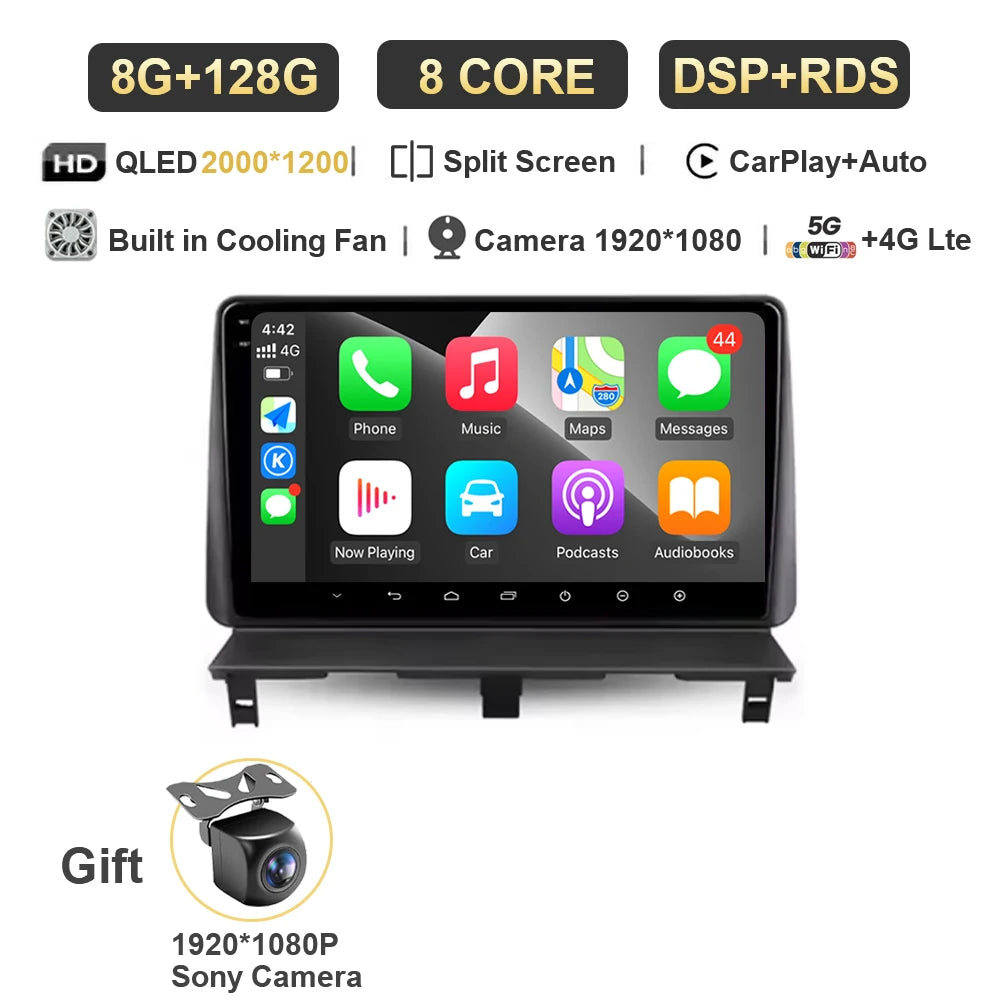 Android 15 autoradio Carplay pour Peugeot Partner 1 2002 - 2008 Partner origine 1 2008-2011 Android Auto lecteur multimédia stéréo