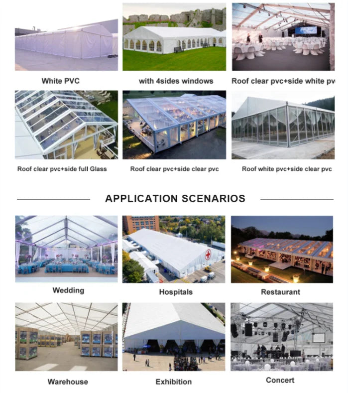 Grande tente extérieure pour fête de mariage, événement d'exposition commerciale pour 200 400 600 personnes, grand chapiteau à vendre, offre spéciale