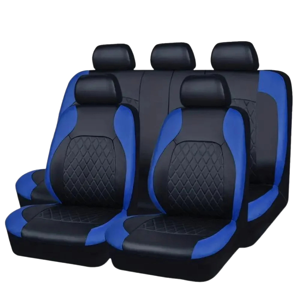 Housses de siège de voiture universelles PU noir mode housses de siège de sport housse de siège de voiture en polyuréthane accessoires intérieurs universels