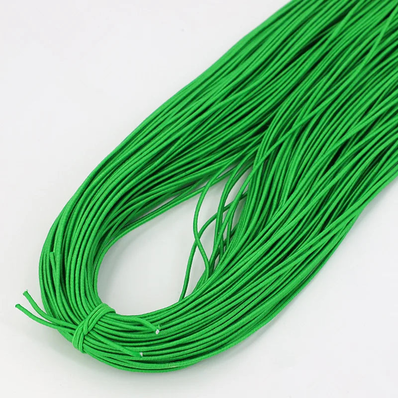 Bande élastique 1.0/ 1.2/ 1.5/ 2.0/ 2.5mm, fil élastique, perles faites à la main pour la fabrication de bijoux, accessoires de couture, bricolage