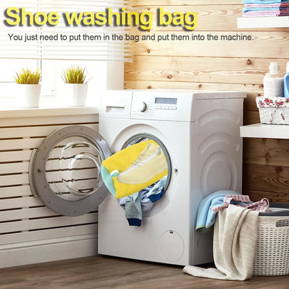 Sac de lavage pour chaussures durable (1/2 pièces) pour tous types de chaussures, idéal pour les baskets et les chaussures décontractées, sac de lavage pour la lessive