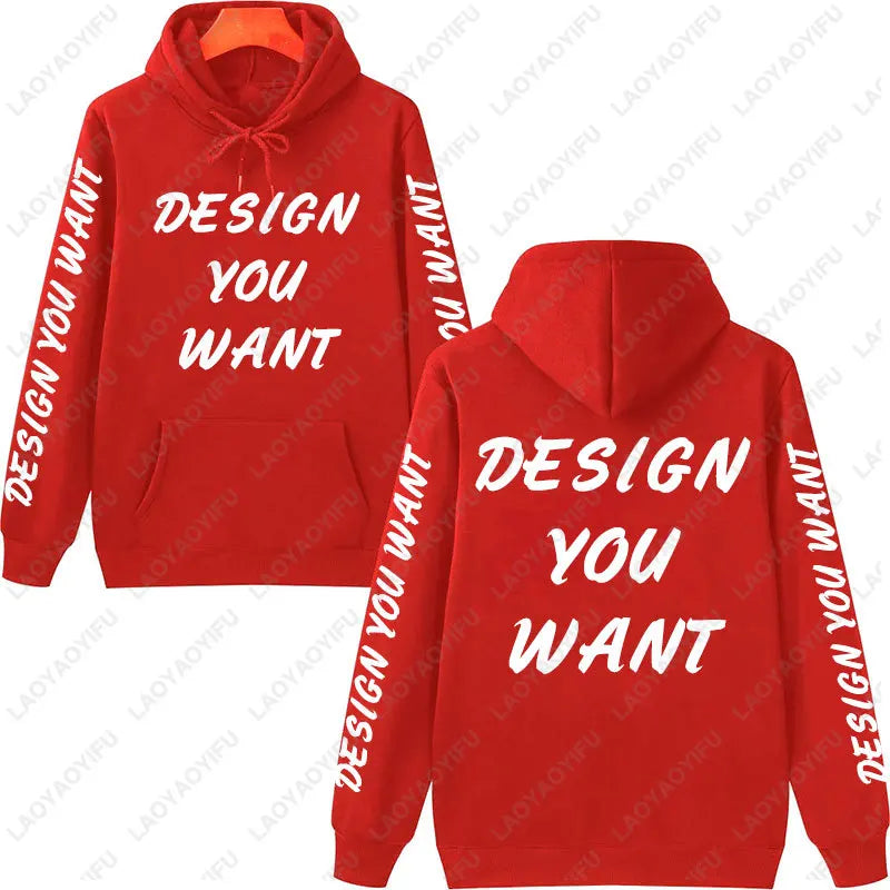 Sweat-shirt personnalisé avec photo, sweat-shirt confortable et chaud pour l'automne, unisexe, décontracté, texte imprimé personnalisé, sweat-shirt DIY tendance