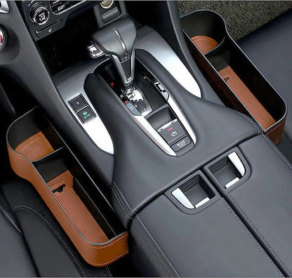 Gestionnaire multifonctionnel de remplissage d'écart de siège de voiture, cuir, boîte de rangement, accessoires automobiles