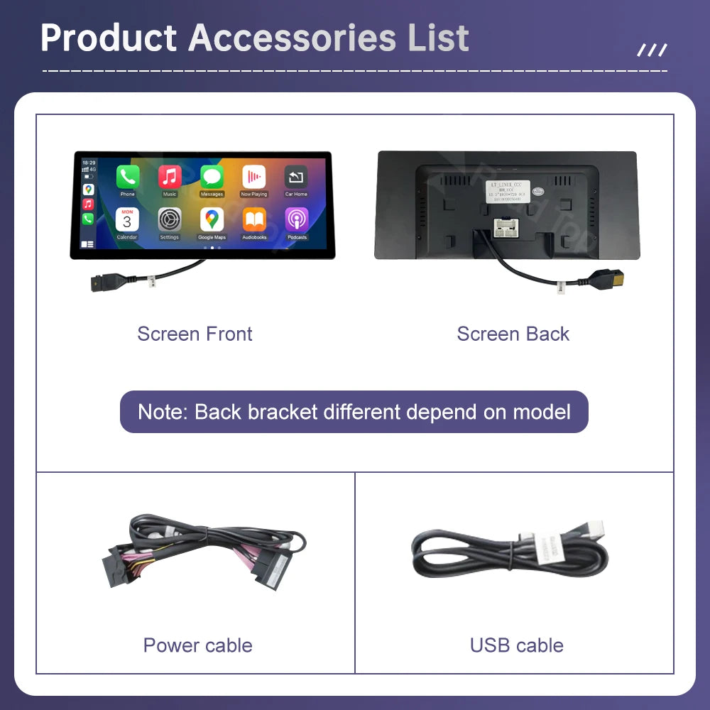 Écran tactile multimédia Ultra fin de 12.3 pouces, pour BMW X3 F25 X4 F26 2011 – 2022, affichage Carplay sans fil, lecteur d'autoradio Android Auto