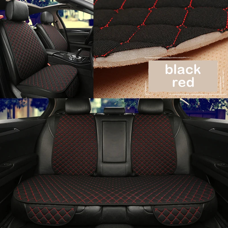 Housse de protection universelle pour siège de voiture, en lin, avant, arrière, été, tapis de coussin, berline, Suv, pick-up, accessoires d'intérieur de voiture