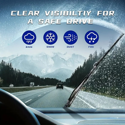 Essuie-glace de voiture en caoutchouc souple de type U, sans os, silencieux et Durable, pour BMW X5 E53 2000 – 2006, 24 "+ 22"