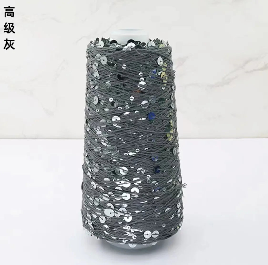 خيط قطن ترتر 50 جم/كرة، 6 مم + 3 مم، خيط خاص متناسق مع الترتر، إكسسوار DIY، دمية قماشية، كروشيه حياكة