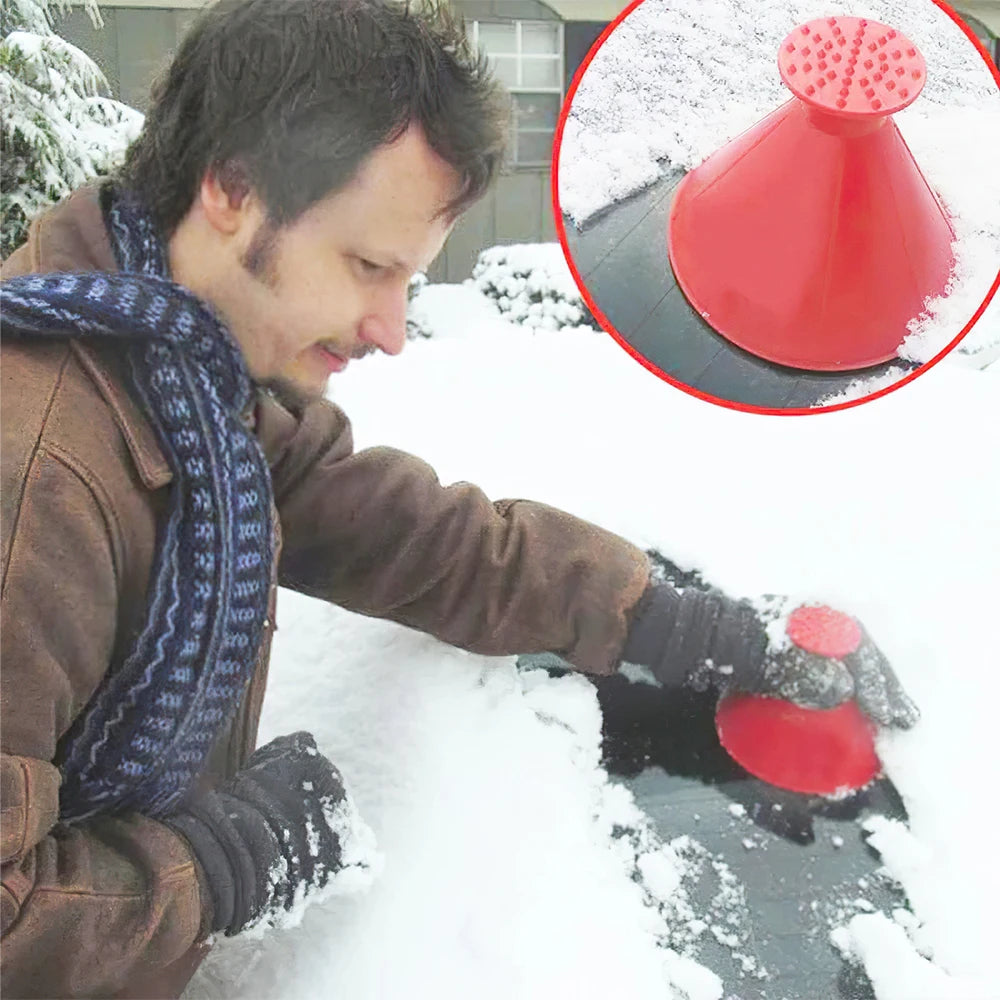 Dissolvant de neige pour voiture, entonnoir multifonction pour ravitaillement d'huile, pelle de pare-brise, dégivrage, pelle à neige, grattoir à glace pour voitures, hiver