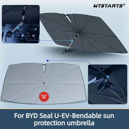 Pare-soleil pliable pour pare-brise de voiture BYD Seal U DM-i 2020-2025, protection contre les rayons UV, parasol, accessoires intérieurs