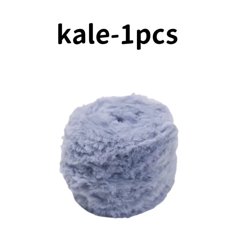 Fil de fourrure Super doux, 1 œuf de 100 grammes, fil de fausse fourrure épais et moelleux pour cils, accessoires et couvertures pour écharpe tricotée au Crochet