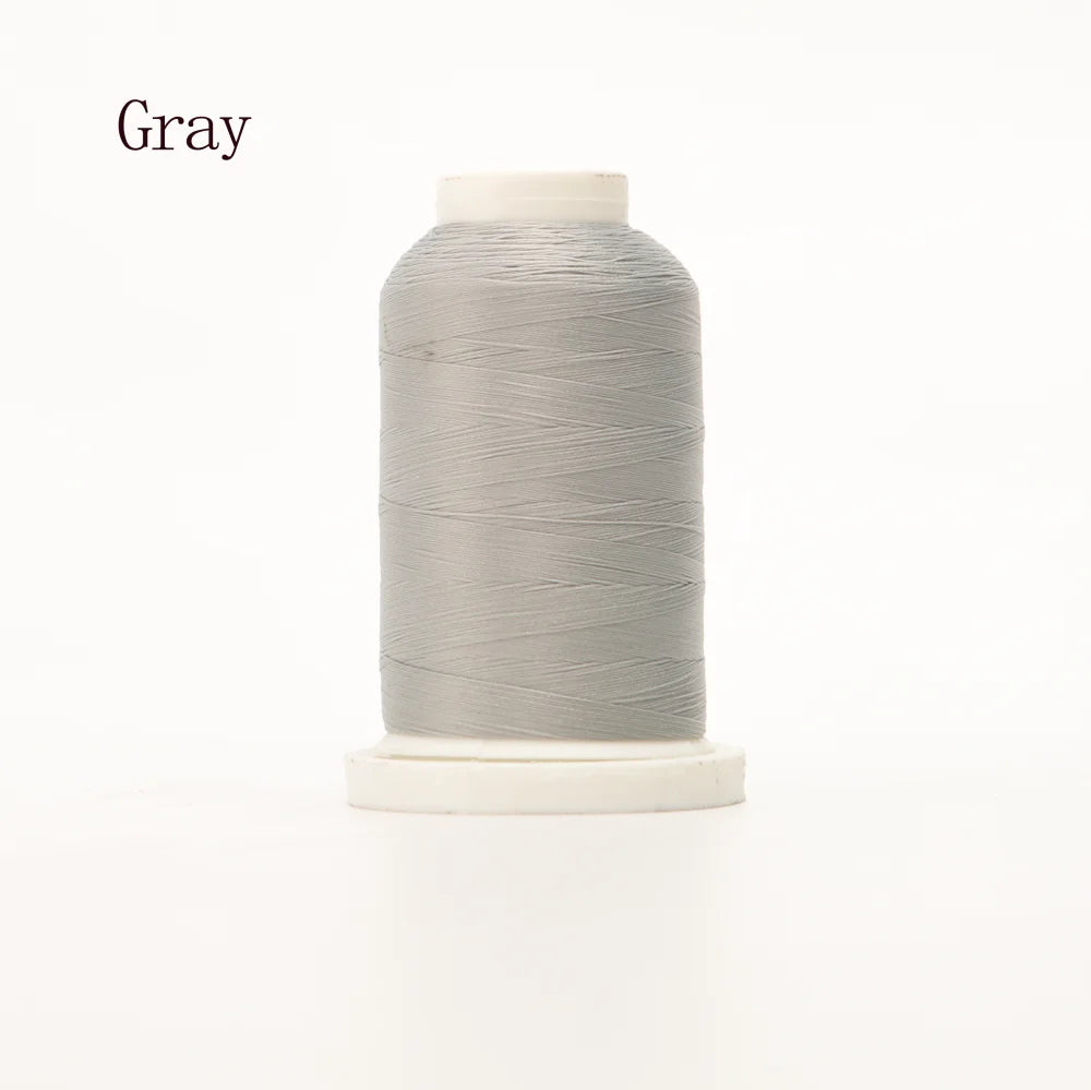 Fil laineux en Nylon à haute élasticité Tex 18, fil extensible, épaisseur moyenne, 1000 mètres de Long, surjet de couture sans couture, 8 couleurs au choix