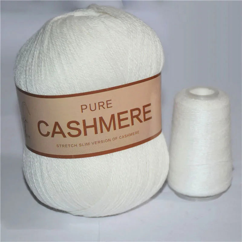 Fil de cachemire pour un crochet 3 plis peigné pur mongol chaud doux tissage flou tricot fil à main en cachemire 5 pièces