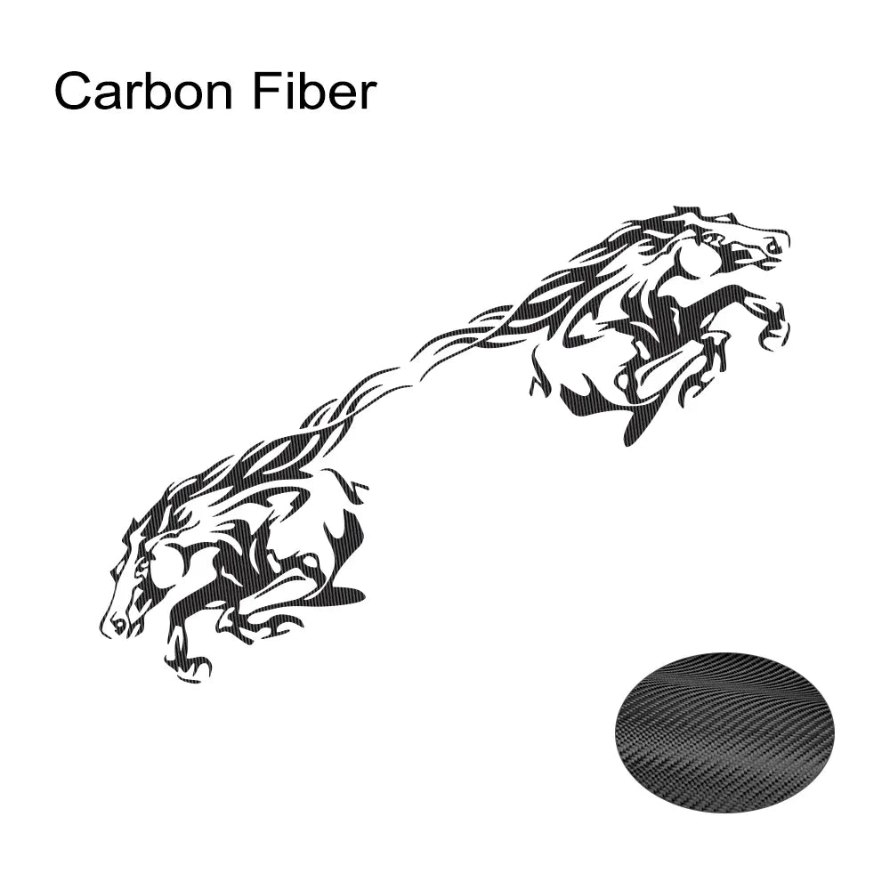 Autocollant cheval de course, 2 pièces, décalcomanies latérales en vinyle pour carrosserie de voiture, décoration pour camions, fentes, graphiques de ramassage, étanche, accessoires de réglage, DIY bricolage