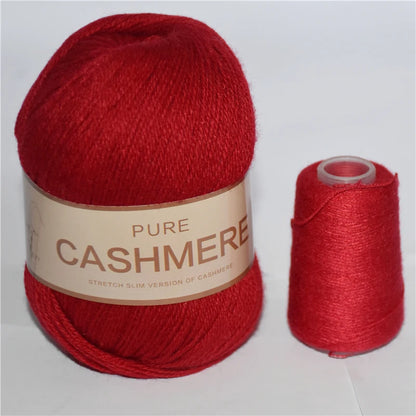 Fil de cachemire pour un crochet 3 plis peigné pur mongol chaud doux tissage flou tricot fil à main en cachemire 5 pièces