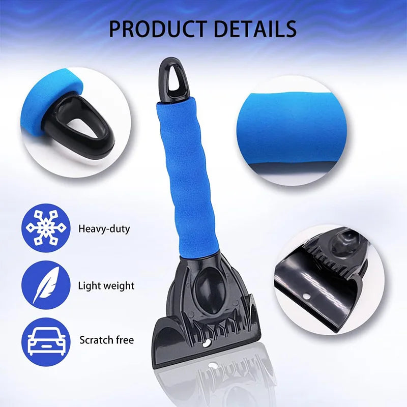 Grattoirs à glace pour pare-brise de voiture, grattoir à neige avec serviette, véhicule, outils d'élimination du gel de neige, Mini brosse à glace, pelle, utilisation en hiver