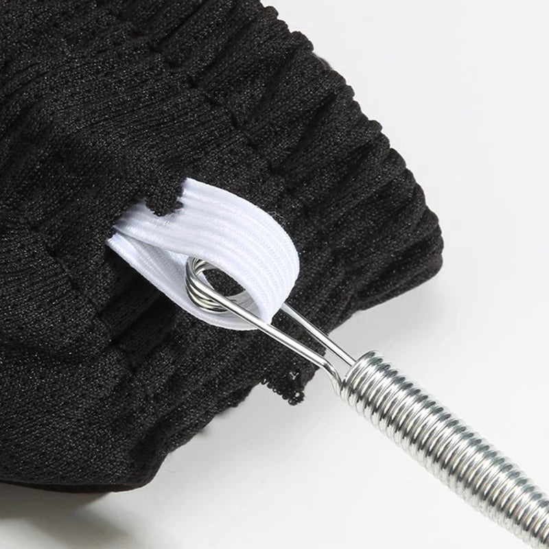 Enfile-cordon à ressort pliable, Clip pour pantalons, sweat à capuche, bande élastique, cordon en dentelle, fil à cordon Flexible, accessoires de couture, bricolage