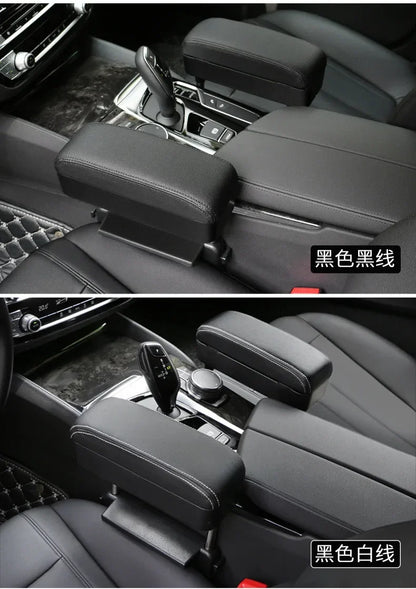 Boîte d'accoudoir de voiture universelle, support de coude réglable, support de bras de console centrale, style de voiture, espace de siège automatique, assistance de bras d'évaluation
