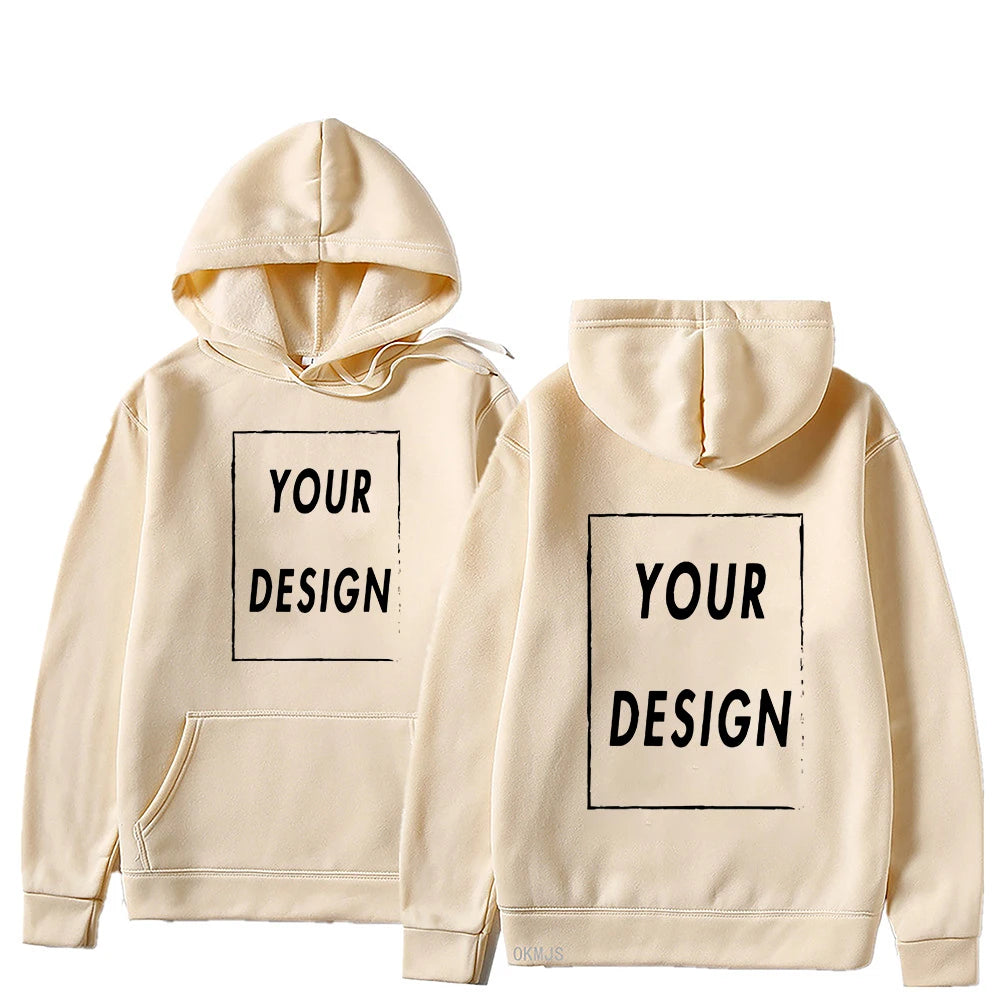 Votre propre Design marque Logo/image personnalisée partout hommes femmes sweat à capuche bricolage sweat à capuche décontracté à la mode nouveau