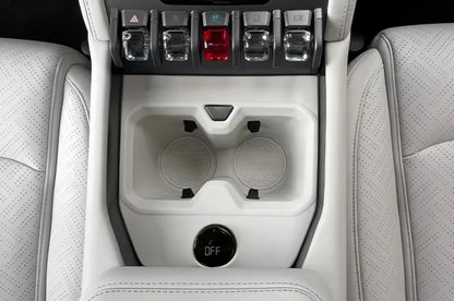 Boîte d'accoudoir de voiture modifiée en titane 3 pour BYD Leopard 3, avec tasse de Drainage avant de réfrigérateur, coussinet de protection en Silicone